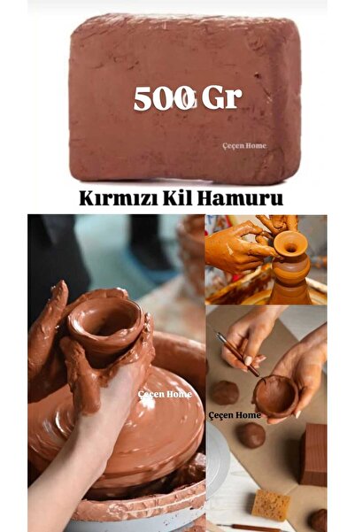 ÇEÇEN HOME Hava İle Kuruyan Kırmızı Kil Hamuru ,Modelleme Çamuru Doğal Kil,Kı...