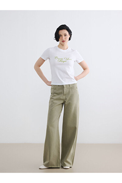 LC Waikiki Esvab • Modern & Distinctive Wide-Leg Women's Jean Pants