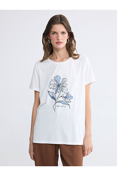 LC Waikiki Crew Neck Floral Women's T-Shirt