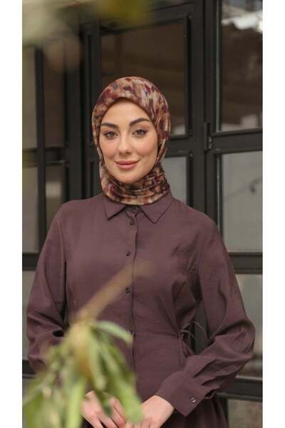locella Soft Pamuk Eşarp Kahve