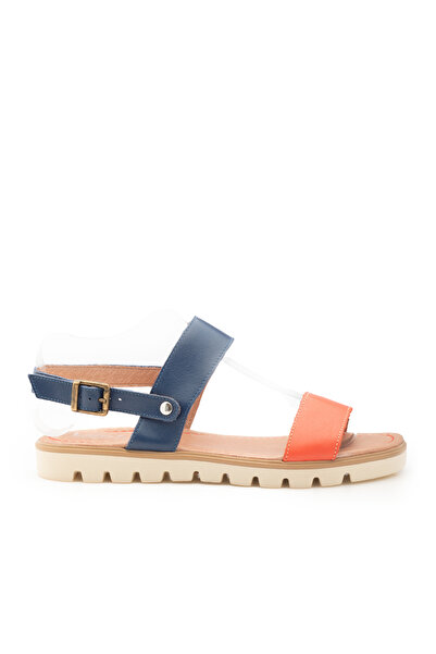 UrbanShoes Sandale cu talpă joasă damă, din piele naturală, Leofex- 043-1 Por...