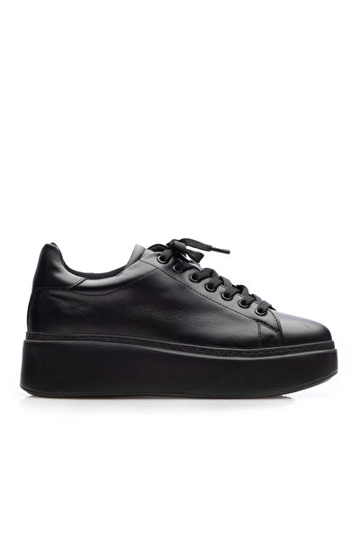 UrbanShoes Sneakers damă din piele naturală, Leofex - 314 Negru Box