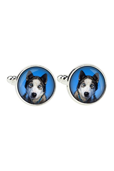 Art - Dog Siberian Husky, Chukcha - cufflinks, a shirt accessory, a shirt pen...