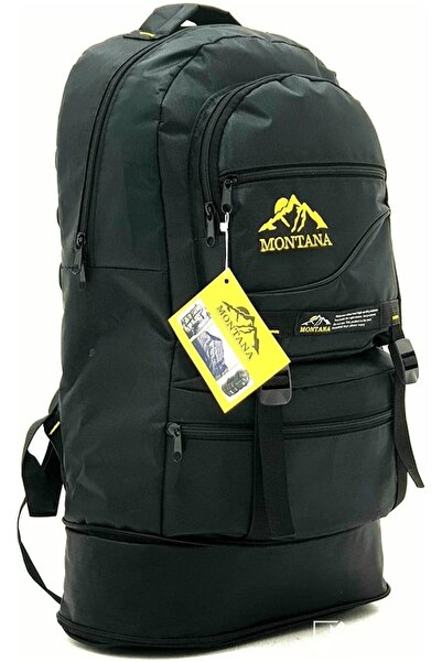 Empressco Bellows Mountaineer Backpack 65 Liter Capacity Camping Bag BLACK