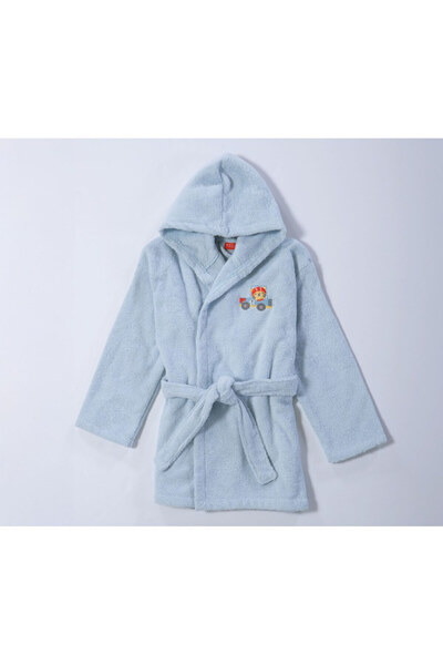 Nef Nef Homeware Μπουρνούζι Βαμβακερό Super boy nef-nef Ενδυμασία Σπιτιού Μπλ...