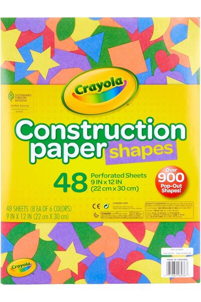 Crayola ورق مقطوع بدقة - 48 ورقة