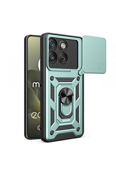 Stef's Cat Θήκη για Motorola Edge 70, Γάτα του Στεφ, CamShield, Πράσινο