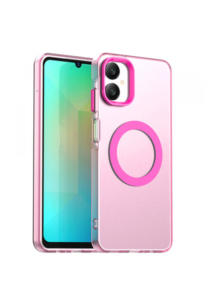 Stef's Cat MagSafe Case for Samsung Galaxy A06 A065, Stef's Cat, CandyCase, Pink