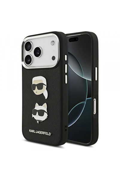 Stef's Cat Husă pentru Apple iPhone 17 Pro, Karl Lagerfeld, cu textură granul...