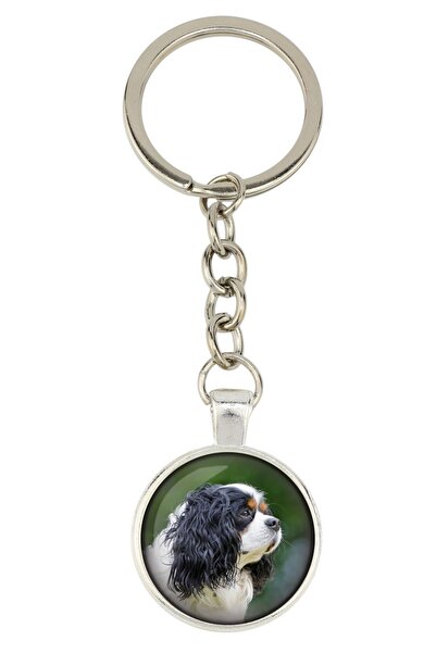 Art - Dog Cavalier King Charles Spaniel - keychain with your photo, key decor...