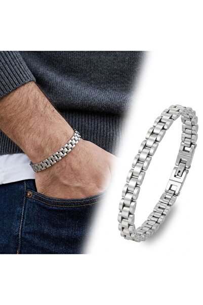 ALZA 316L Men's Full Steel Bracelet - with Velvet Gift Box - Premium Quality