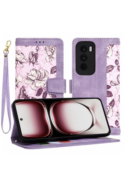 Techsuit Case for Oppo Reno12 Pro, Techsuit, FlipCraft, Purple