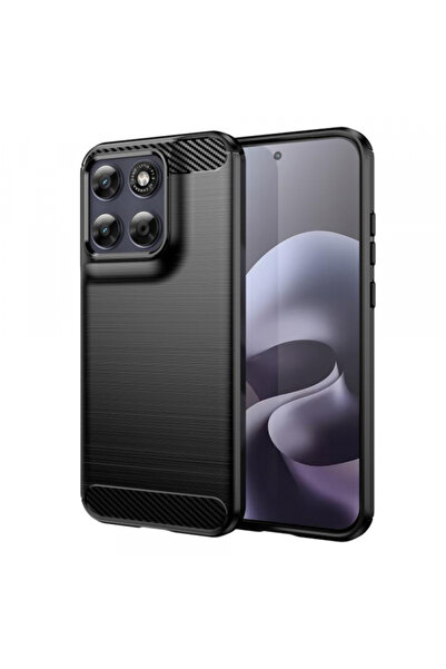 Stef's Cat Θήκη για Motorola Moto G77 / G67, Γάτα του Στεφ, Κάρμπον, Μαύρο