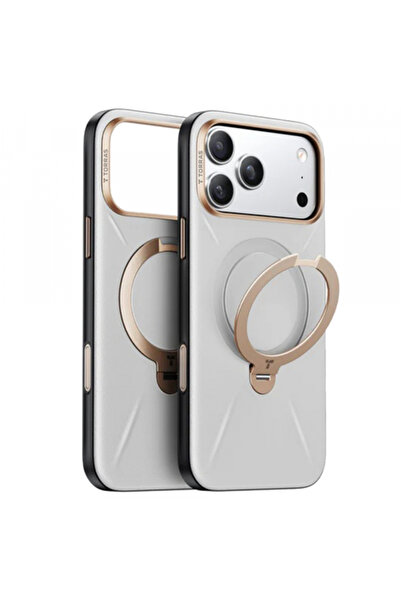 Stef's Cat Husa MagSafe pentru Apple iPhone 17 Pro, Torras, QPRO Leather, Gri,