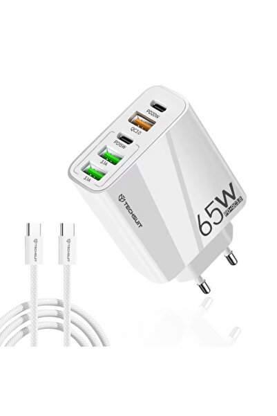 Techsuit Incarcator Retea Cu Cablu USB-C CHC2 PentaXPower, 20W, 3A, 3 x USB-A...