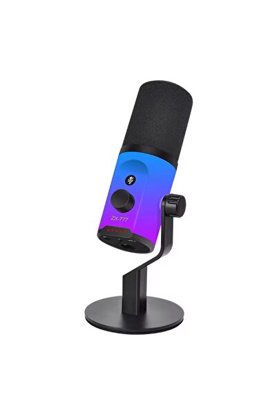 Bubitechh USB Mikrofon RGB Yayıncı Gaming PC Mikrofon Masaüstü Stüdyo
