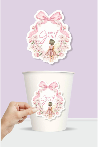 neşeli günlerim Αυτοκόλλητο σετ γενεθλίων με θέμα το Fairy Girl (20 τεμάχια)