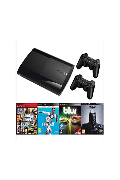 EA Ps3 slim 500 gb oyun konsolu + 2 kol + 30 ana oyun + 100 arcade oyun playstation 3