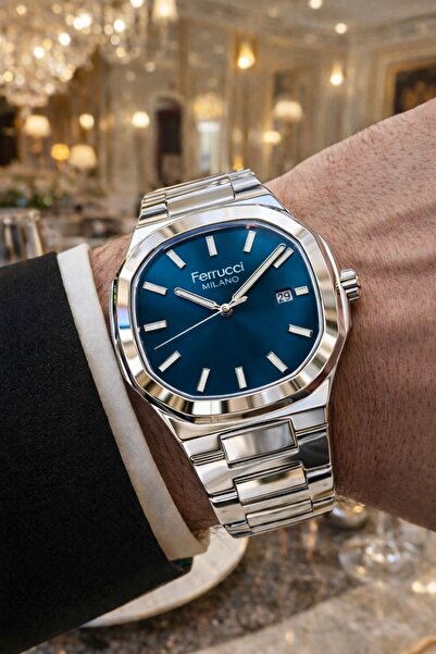 Ferrucci Ferucci̇ Men's Wristwatch New Season Stainless Steel Waterproof with...