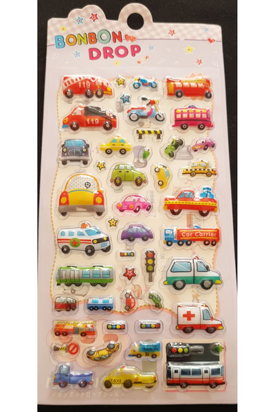 Modellino Bonbon Drop Kabartmalı Kendinden Yapışkanlı Sticker 10x20cm