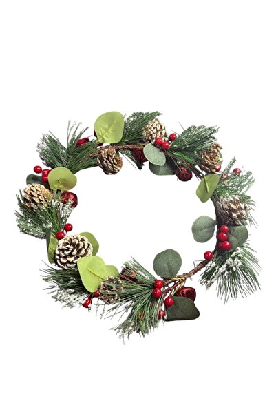 E-ANAMAG Διακοσμητικό Χριστουγεννιάτικο Στεφάνι για Πόρτα / Παράθυρο