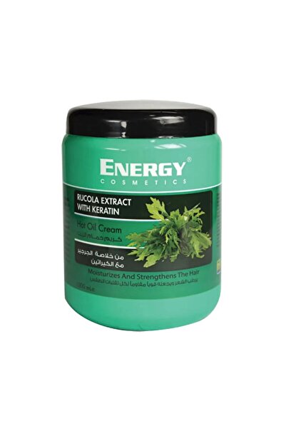 Energy Cosmetics كريم الشعر بالكيراتين والزيت الساخن |   روكولا - 1000 مل