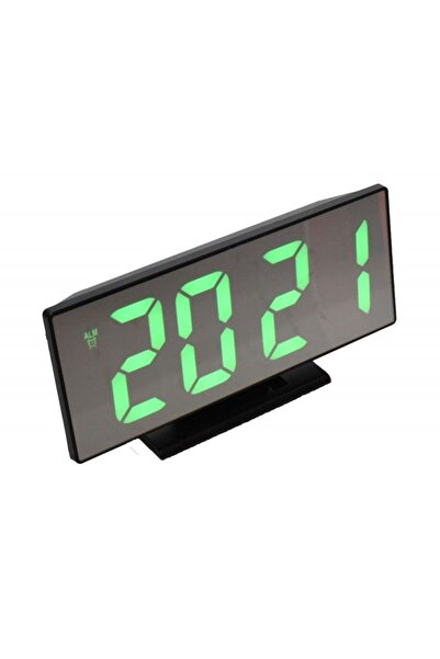 Stef's Cat Ceas Oglinda cu Led Verde DS-3618L,