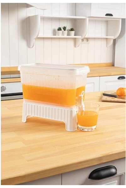Generic Volley Life Beverage Dispenser, 4L Lemon Juice Dispenser with Stand, ...
