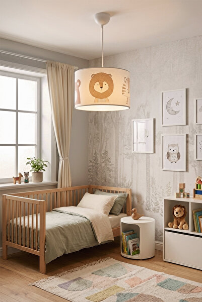 manogrup KİDS ÇOCUK BEBEK ODASI AVİZESİ - RENKLİ FİGÜRLÜ TASARIMLI TAVAN AYDINLATMASI