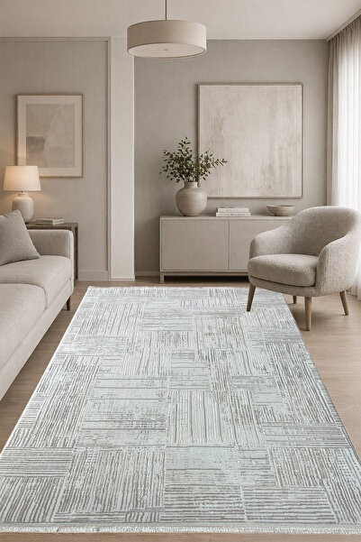 ünalcarpet 4m2 ve 6m2 Ebatlarında Antialerjik Modern Kalın Yumuşak Dokulu Sal...