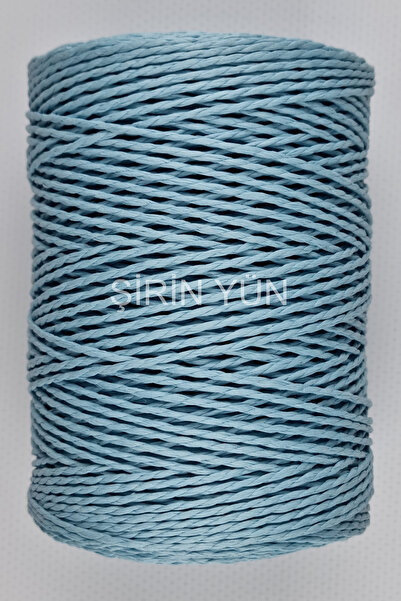 Şirin Yün Sarılmış Kağıt İp 200 Gram 240 Metre Açık Mavi 36