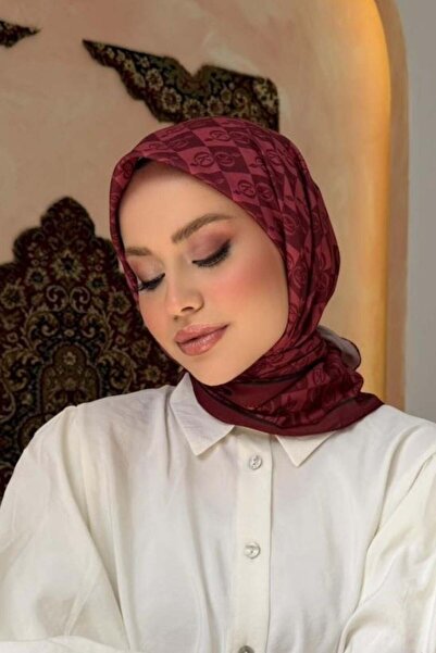 Şulemoda Giyim وشاح كوكوس الجديد باللون الأحمر الداكن