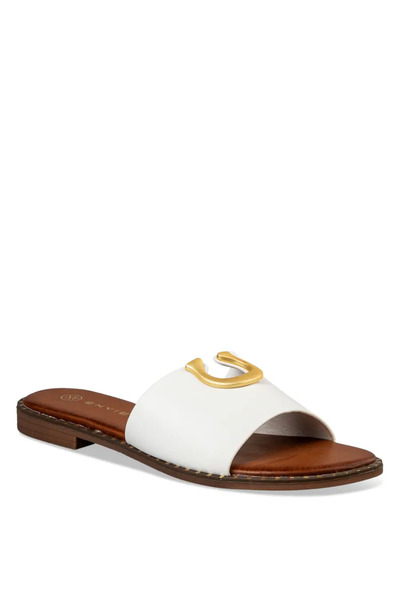 Envie Shoes Γυναικεία Πέδιλα Παντόφλες E96-19036-33 Λευκό