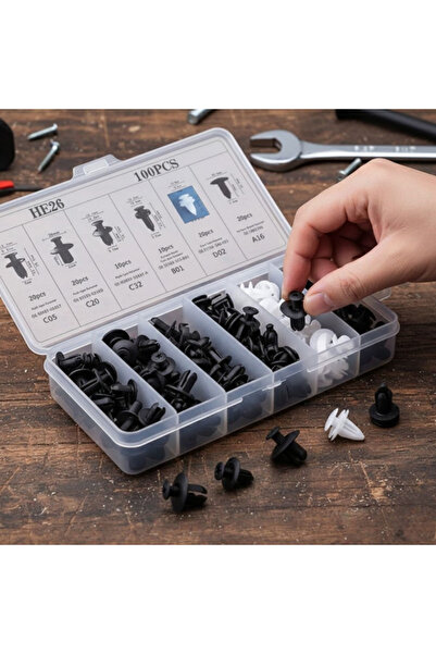 yusa stores 100-Piece Multi-Purpose Auto Clips Set - Bumper, Fender, and Door...