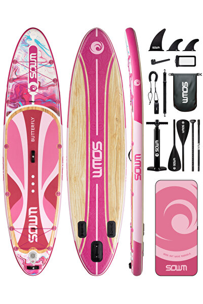 Genel Markalar Vintage Edition: 11' (335cm) Ahşap Görünümlü Şişme SUP Board
