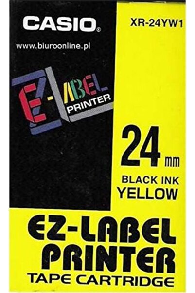 Casio Panglică originală pentru imprimantă de etichete, Casio, XR-24YW1, Impr...