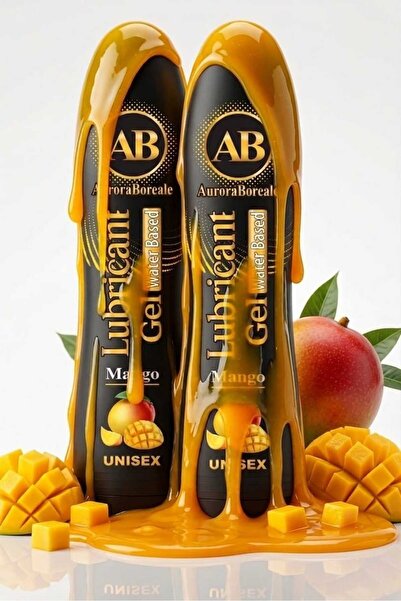 AuroraBoreale Mango Aromalı Premium Kayganlaştırıcı Jel Lubricant Gel 250 ML 2 li Set