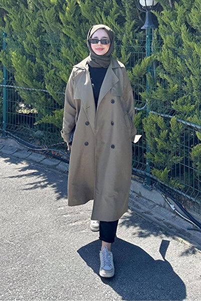 Ovn. Jennie Klasik Kemerli Trençkot - Haki