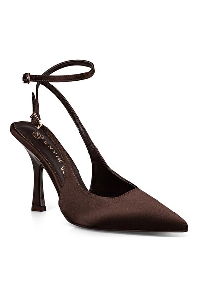 Envie Shoes Γυναικεία Παπούτσια Γόβες POINTY STILETTO PUMPS E02-22081-28 Καφέ...