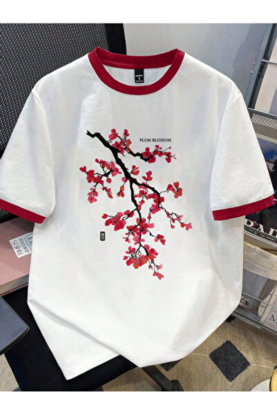 Revasser Tricou de damă colorat cu guler PLUM, cu design special, cu guler ti...