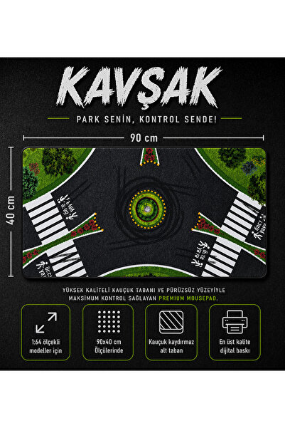 Migure Dioramapad 90x40cm Gaming Mousepad XL Premium Diorama (Çantalı)