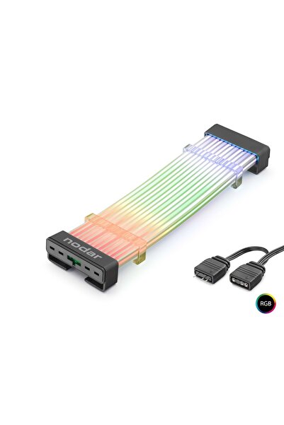NODAR ND2801B 24 Pin ARGB Anakart Güç Uzatma Kablosu Bükülebilir Işıklı Kılıf...