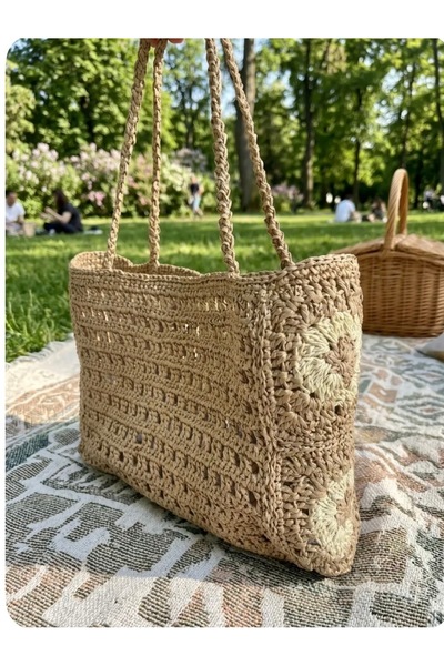Miuco Örgü Motifli Çanta /Kadın Kol Çantası