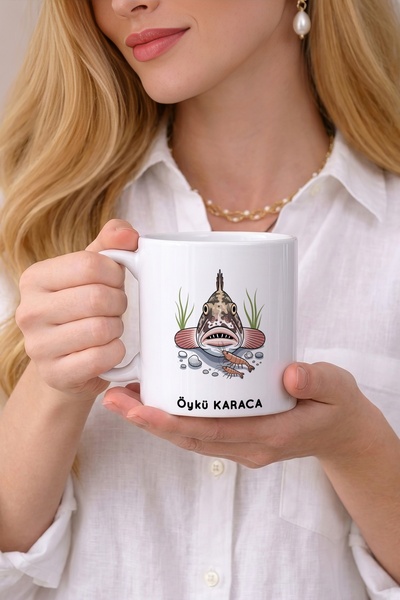 Kirbi Reklam Animal Starfish Starfish Sea Star Printed Porcelain Mug Cup Gift