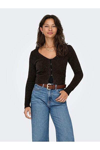 ONLY Women's Onlkerry Long Sleeve V-Neck Buttoned Knitwear Cardigan