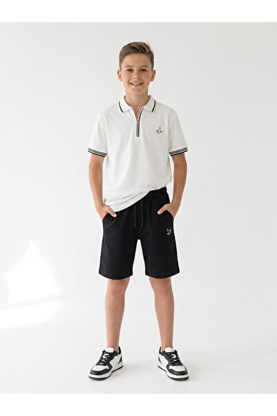 NURTOPU Boy's Shorts Set, Top and Bottom Set, Summer Short-Sleeved, Oysho Fab...