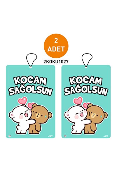 Jethızında 2'li Set Kocam Sağolsun Yazılı Özel Tasarımlı Konuşan Dekoratif Ot...
