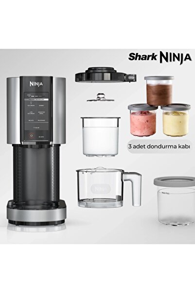 NINJA Çok Fonksiyonlu Dondurma Makinesi 7 Programlı Gelato Sorbe Mix-In BPA İ...