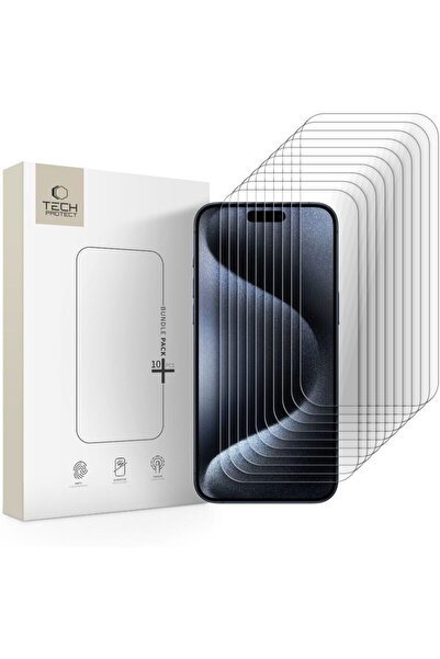 Tech-Protect PACHET Folie PACHET 10 IPHONE 15 PRO MAX TRANSPARENT