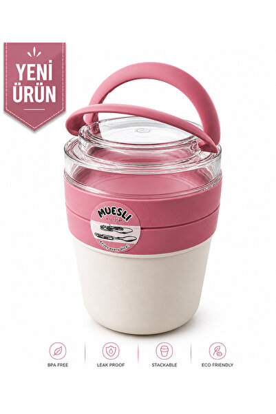 EMİLA HOME EmilaHome MIXME Muesli Cup 650 Ml Beslenme Kabı &Yoğurt Kabı & Mam...